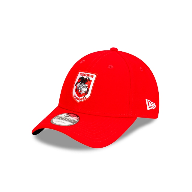 NRL St George Illawarra Dragons Official Team Colours 9Forty Snapback (VOZ4745) - Red New Era Caps